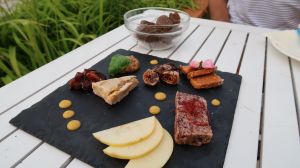 Cheese platter - SO GOOD at Art of Raw at The Garden Lounge in Zadar