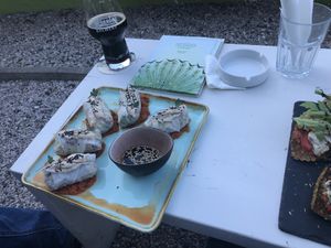 Spring rolls - delicious! at Art of Raw at The Garden Lounge in Zadar