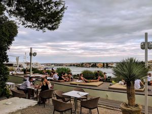 Outdoor garden  at Art of Raw at The Garden Lounge in Zadar