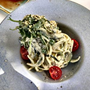 Spaghetti at Art of Raw at The Garden Lounge in Zadar