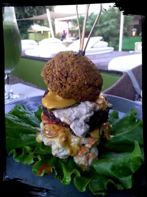 Burger , Mmmmmmmm... at Art of Raw at The Garden Lounge in Zadar