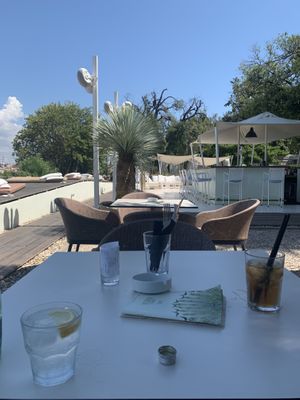 Completely outdoor restaurant   at Art of Raw at The Garden Lounge in Zadar