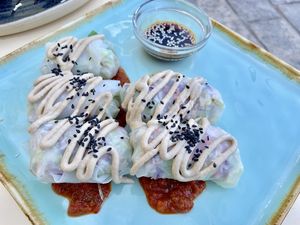 Spring rolls at Art of Raw at The Garden Lounge in Zadar