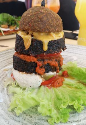 Burger at Art of Raw at The Garden Lounge in Zadar