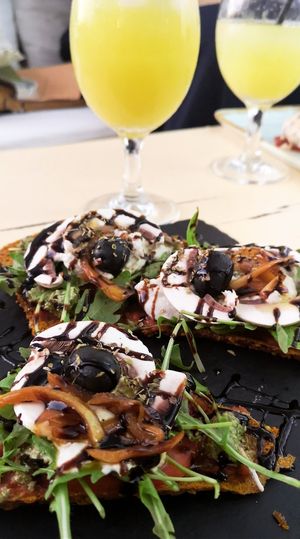 Pizza at Art of Raw at The Garden Lounge in Zadar