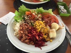 Some of the vegan options. at Moyashi in Penedo