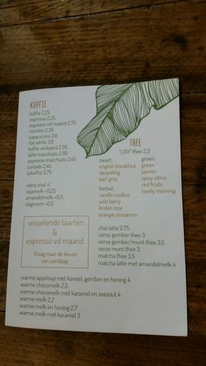 Menu #1/3 at Domburgsche Bier en Melksalon in Domburg
