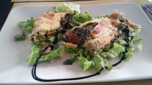 Spinach struddle. at Il Vegusto in Pisa