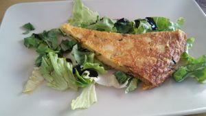 Potatoes tortilla. at Il Vegusto in Pisa