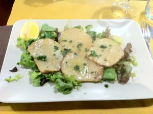 Seitan filet at Il Vegusto in Pisa