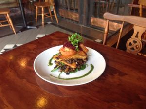 Tempeh Stack at Dog With Two Tails in Dunedin