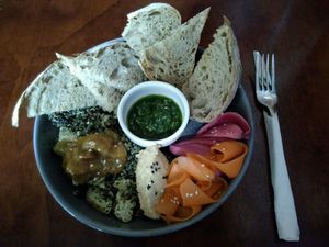 Vegan Antipasto Plate for $15 at Dog With Two Tails in Dunedin