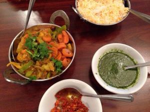 Delicious mixed vegetable korma!  at Taj Tandoor in Binghamton