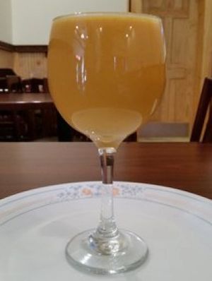 Mango lassi at Taj Tandoor in Binghamton