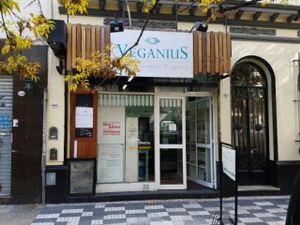 outside  at Veganius in Buenos Aires