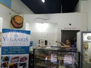 inside at Veganius in Buenos Aires