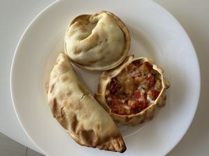 Selection of empanadas  at Veganius in Buenos Aires