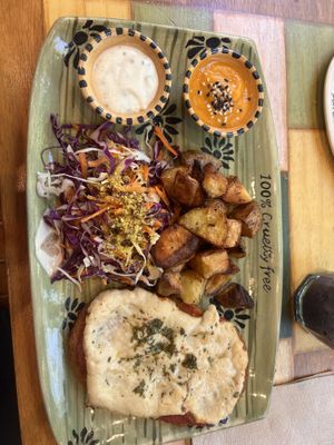 Authentic dish  at Veganius in Buenos Aires