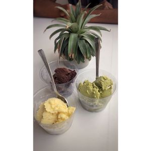 House made coconut based ice cream at Smokey's The Brownie Bar in Colombo