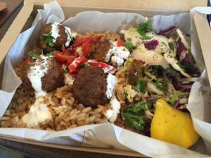 falafel box  at LEON - Bankside in South East London