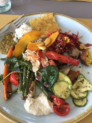 Vegan buffet   at Bio Essere in Arco