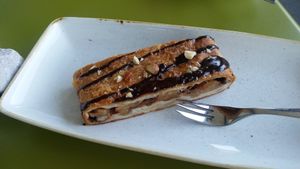 Vegan chocolate strudel at Bottega del Bio Essere at Bio Essere in Arco