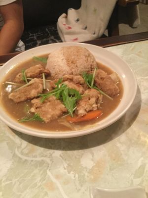 Fried soymeat curry at Cafe Cob in Komono