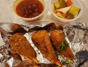 Spicy Vegan Wings - you get more, but I ate some before taking the photo at Table Thai in Las Vegas