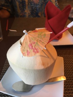 Fresh Green Coconut (seasonal) at Table Thai in Las Vegas