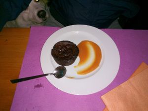 Dessert at Sbarbacipolla Biosteria in Colle Di Val Delsa