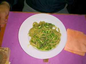 Pici (primo piatto) at Sbarbacipolla Biosteria in Colle Di Val Delsa