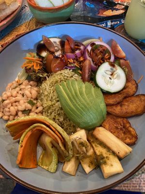 Vegan bowl  at Green Room Cafe in Jaco