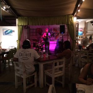 music every night at 8! at Green Room Cafe in Jaco