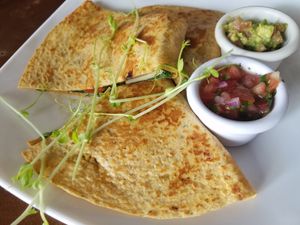 Vegan tacos at Green Room Cafe in Jaco