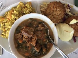 Buffet at Biovita in Siena