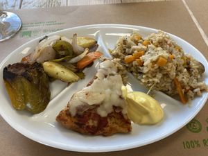 Free Mixture of vegan components  at Biovita in Siena