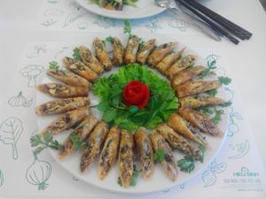 Hieusinh Mushroom Spring roll at Hieu Sinh Vegetarian Restaurant in Hanoi