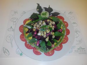 Fruits Salad at Hieu Sinh Vegetarian Restaurant in Hanoi