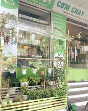 lil garden  at Hieu Sinh Vegetarian Restaurant in Hanoi