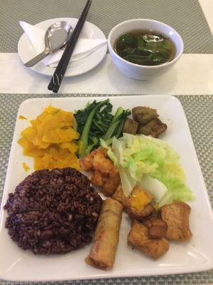 I asked what was good- this was the result! amazing!!  at Hieu Sinh Vegetarian Restaurant in Hanoi