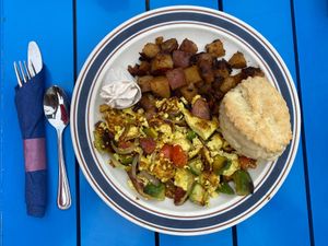  at 2 Cats Cafe in Bar Harbor