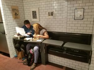 seating  at Superiority Burger in New York City