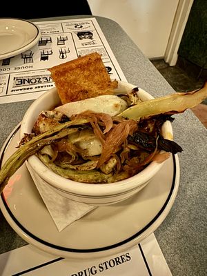 Spicy lentils  at Superiority Burger in New York City