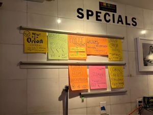 Daily specials at Superiority Burger in New York City