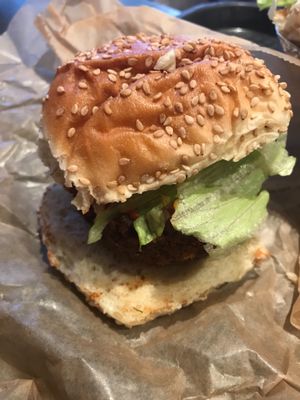 The superiority burger at Superiority Burger in New York City