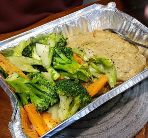 Country Seitan Dinner at 21 Oak in Manchester