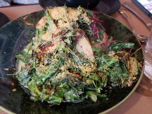 Kale and spinach potato at 21 Oak in Manchester