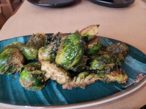 Brussel sprouts at 21 Oak in Manchester