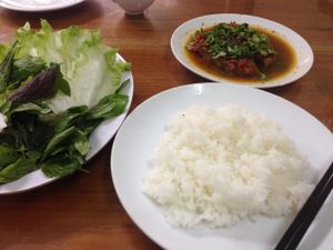 braised tofu dish over thur. probs my favourite style dish I've had in Vietnam  at Dai Loc in Da Lat