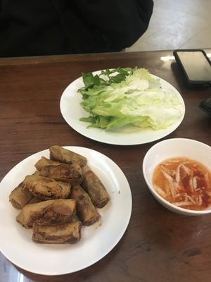 spring rolls at Dai Loc in Da Lat